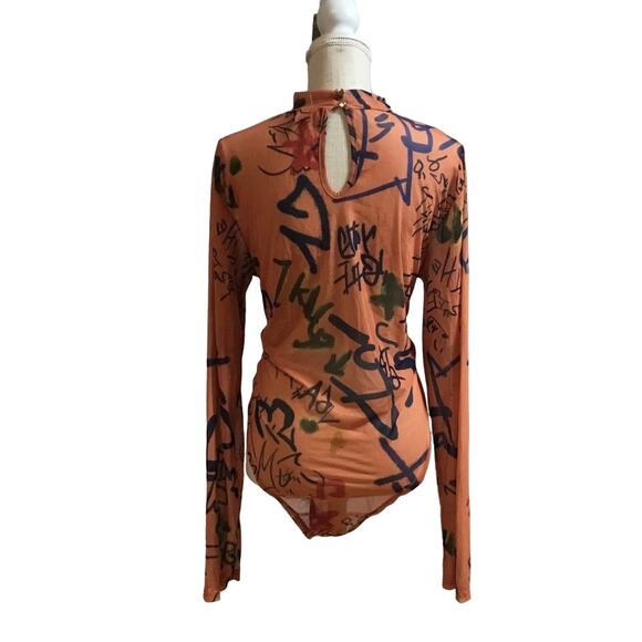 DRAPED TULLE BODYSUIT - Picture 3 of 5